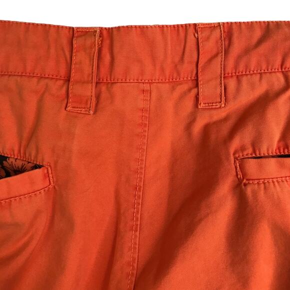 Tailor Vintage Chino Pants Mens Size 32 Orange Straight Leg Flat Front Mid-Rise - Picture 10 of 11